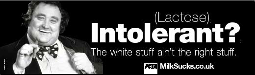 (Lactose) Intolerant? The White Stuff Aint The Right Stuff.